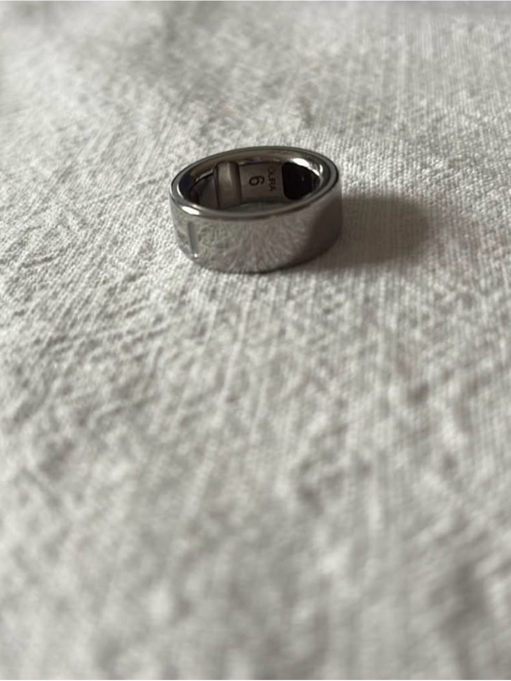 Oura Silver-Tone Wide Band Ring